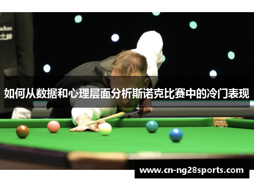 如何从数据和心理层面分析斯诺克比赛中的冷门表现